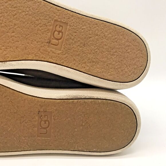 UGG Starlyn F27117D Sneaker Boots Women's 9 Gray Leather Shearling Lace Up Shoes - Picture 11 of 11